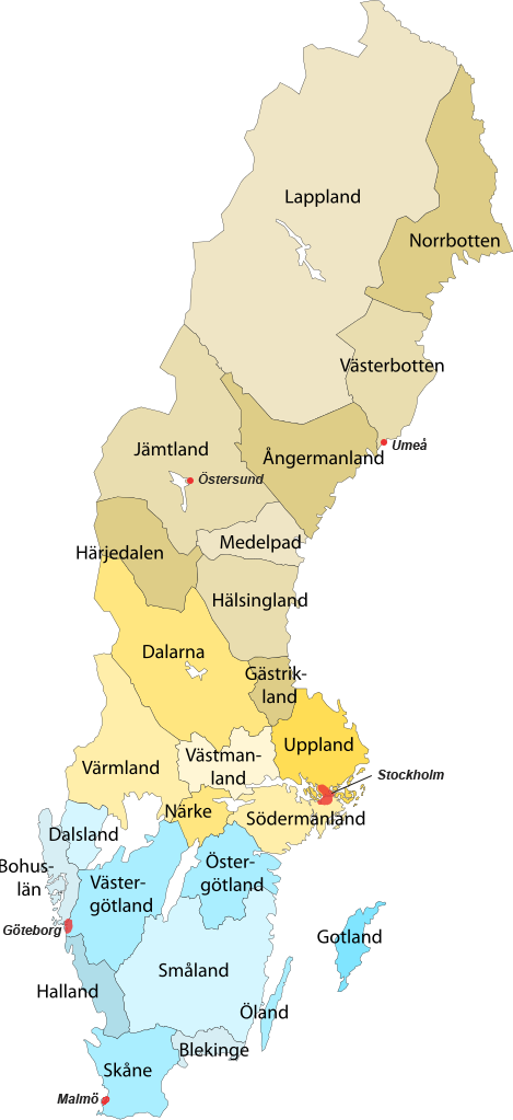 Sweden map